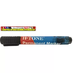   H-Tone Permanent (alkoholos filctoll) marker fekete, kúpos heggyel 1-3 mm