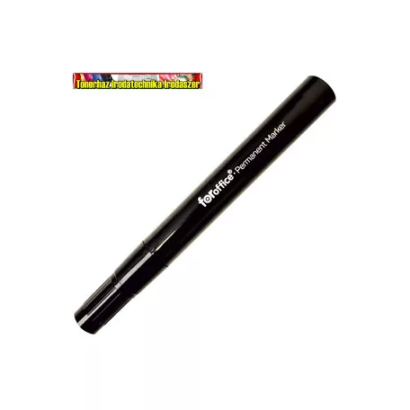 FOROFFICE Permanent(alkoholos filc) marker  kerek végű, 1,5-3mm, fekete