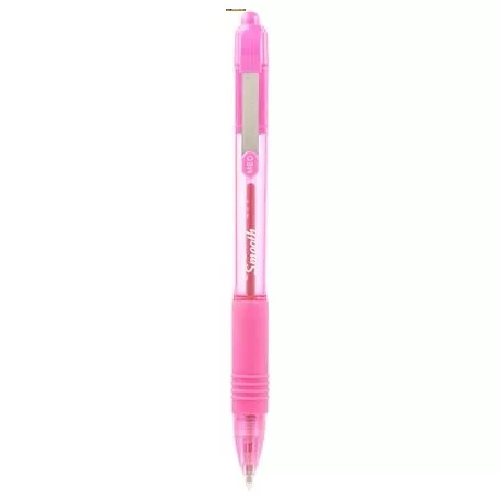 ZEBRA Z-Grip Smooth Golyóstoll, 0,27 mm, nyomógombos, rózsaszín