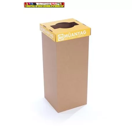 RECOBIN Office Szelektív hulladékgyűjtő, újrahasznosított, 50 l,  sárga 