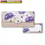   Pénzboríték kísérőkártyával 18x8,5cm  Violet  (55-041)