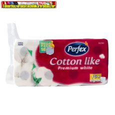 Perfex Wc papír 3 rétegű 16 tekercses  Cotton Like Premium White