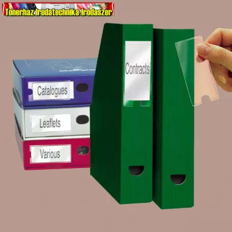 Címketartó zseb, 55x102 mm, öntapadó, 3L ( 6 db/ csomag)