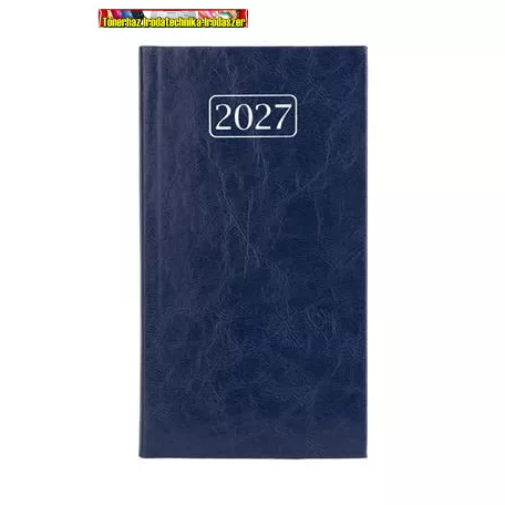 VICTORIA OFFICE Chrono Zsebnaptár, álló elrendezésű,  kék (2027 évi)