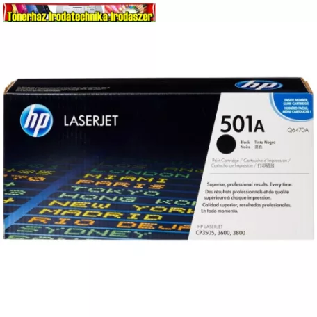 Hp Q6470A Black eredeti toner  6.000 OLD.(5%) 501A