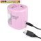 RAPESCO PS12-USB Hegyező, kétlyukú, asztali, elemes, USB töltővel, 3 színben