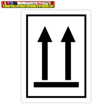Öntapadó Információs címke, papír -  Csomag helyzete fölfelé -  7,5cmx10cm 
