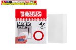   Mágikus szivacs BONUS fehér 10x6x2,7cm 4 darabos (radírszivacs) (magic)