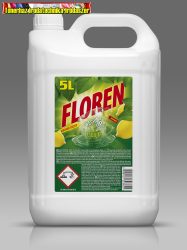 Floren mosogatószer 5L citrom illat