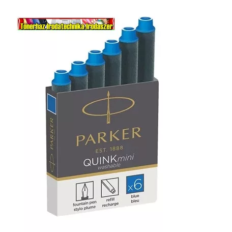 PARKER Royal Töltőtoll patron, rövid,  kék