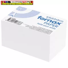   Kockatömb 6,5 x 9,5 x 5cm ragasztás nélküli FORNAX fehér (pincértömb)(pincérblokk)