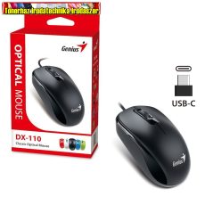Genius DX-110  Type-C vezetékes egér fekete