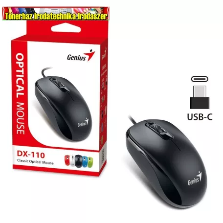 Genius DX-110  Type-C vezetékes egér fekete