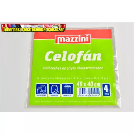 Celofán, 4 ív, 40x40 cm, MAZZINI