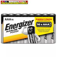 Energizer ALKALINE POWER mikro ceruza elem, AAA  16db/cs, db-ár