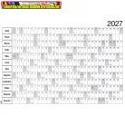 Plakátnaptár 2 oldalas , éves tervezővel 980x680mm, Realsystem 2027.