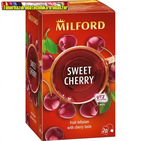 MILFORD SWEET CHERRY CSERESZNYE ÍZŰ GYÜMÖLCSTEA 20 FILTER 40 G/dob