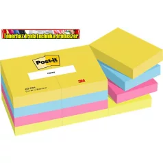   Öntapadó jegyzettömb, 38x51 mm, 100 lap, 3M POST-IT, Energetic (LP653TFEN)