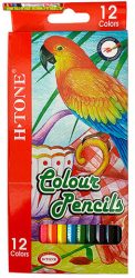 H-TONE hatszögletű színesceruza készlet 12db-os (színes ceruza)