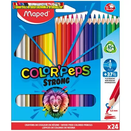 Maped COLOR PEPS STRONG színes ceruza, 24 db/doboz  862724