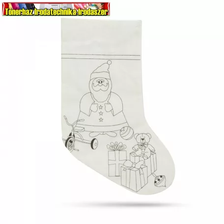 55996A  Színezhető mikulás zokni