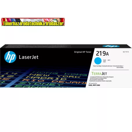 HP W2191A  eredeti Toner Cyan  No.219A 1,3k