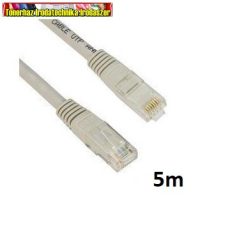 KÁBEL UTP CAT6 PATCH 5M, SZÜRKE