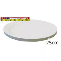   Papír tányér, 25cm -Victoria (100 db/csg) (papírtányér)