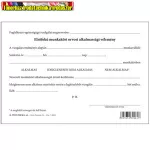   Elsőfokú munkaköri orvosi alkalmassági vélemény szabadlap A/5 fekvő A.3510-216/UJ