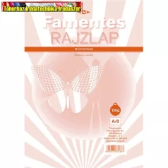 Rajzlap, famentes, fehér, A3 120gr. 10ív/cs PD.
