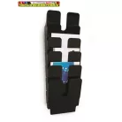 DURABLE FLEXIPLUS 6 Prospektustartó, fali, álló, A4, fekete 6 rekeszes