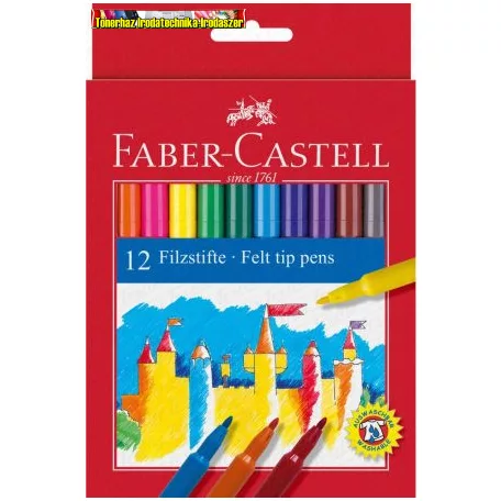 Faber-Castell 12es filctoll készlet (rostiron) 554201