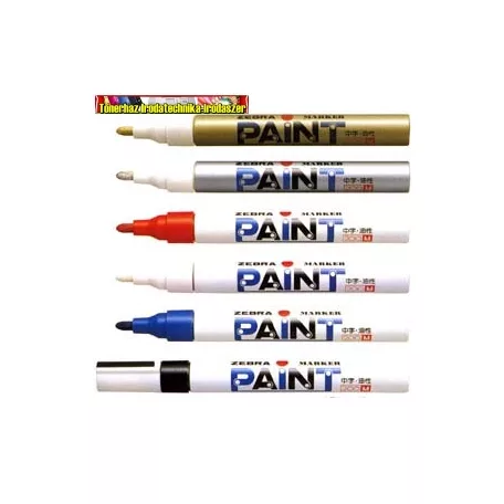 Zebra Paint Marker Lakkmarker olajbázisú (lakkfilc) 1,5mm arany,zöld,lila,ezüst