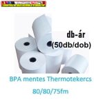   80mmx75fmx12mm hőpapír - BPA mentes-  (thermo szalag) 50db/dob  (80/80;80x80)