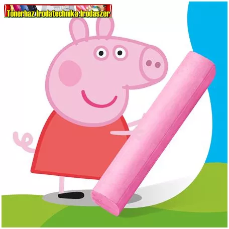 Aszfaltkréta, jumbo, STAEDTLER "Noris® Junior 2365", Peppa malac, 6 szín/dob