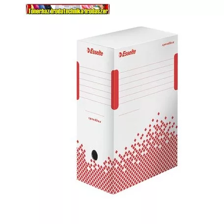 ESSELTE Speedbox Archiválódoboz, A4, 150 mm, újrahasznosított karton,  fehér, 623909