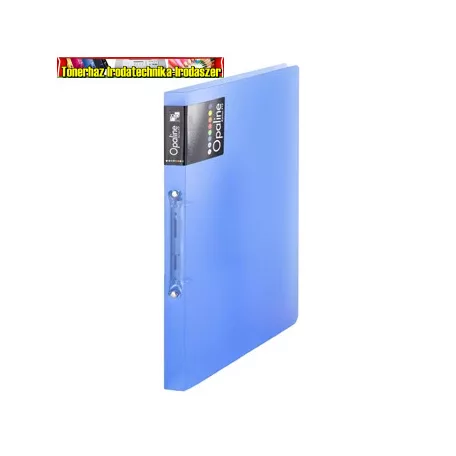 Gyűrűskönyv A4, 2 gyűrűs 2cm gerinc PP,  P+P Opaline kék
