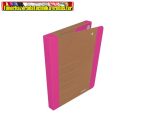 DONAU Life Füzetbox, 30 mm, karton, A4, neon rózsaszín