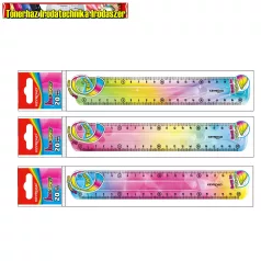 Vonalzó 20 cm, flexibilis Keyroad Flex Draw színátmenetes