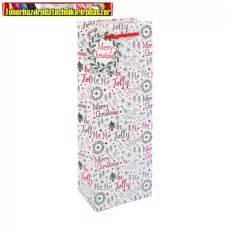 Dísztasak Clairefontaine/Eurowrap 12,7x35,5 cm boros, Merry Xmas (italtasak)