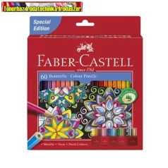   FABER-CASTELL SZÍNES HATSZÖGLETŰ CERUZA KÉSZLET 60 DB-OS (111260)