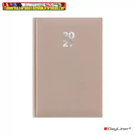 DAYLINER Pannon határidőnapló, naptár, tervező, A5 heti natúr (2027 évi) (agenda)