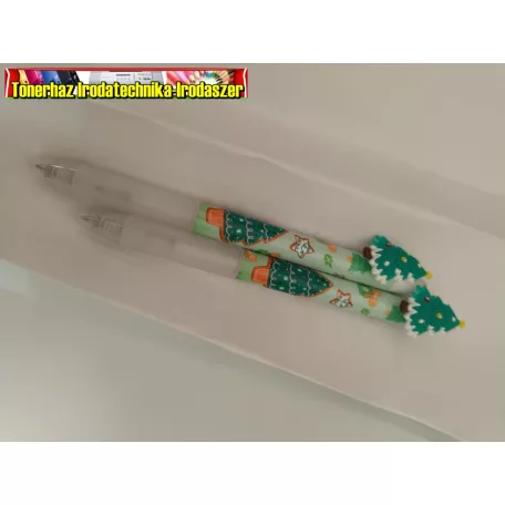 Golyóstoll  nyomógombos 0,5 mm karácsony NEBULO - választható mintával -