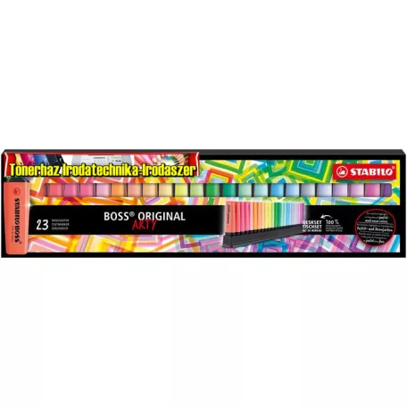STABILO BOSS original Arty Szövegkiemelő készlet, 2-5 mm,  23 különböző szín