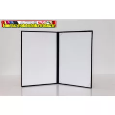 Oklevéltartó, A4, exkluzív, plüss, aranyozva, kék