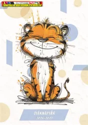 Diáknaptár, 2026/2027 tanév, B6, heti, TOPTIMER Tigris  (diák zsebkönyv)