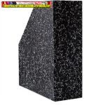 Iratpapucs karton márvány mákos 9 cm fekete 