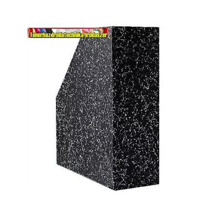Iratpapucs karton márvány mákos 9 cm fekete 
