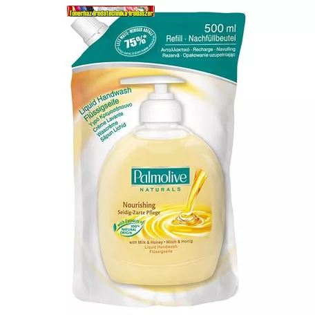 PALMOLIVE Nourishing Milk and Honey Folyékony szappan utántöltő, 0,5 l, 