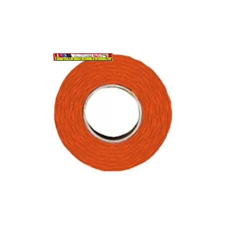 Árazószalag 25x12 mm narancs piros